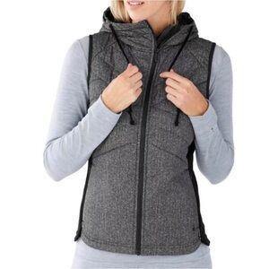 SMARTWOOL DOUBLE PROPULSION 60 PRINTED HERRINGBONE HOODED VEST